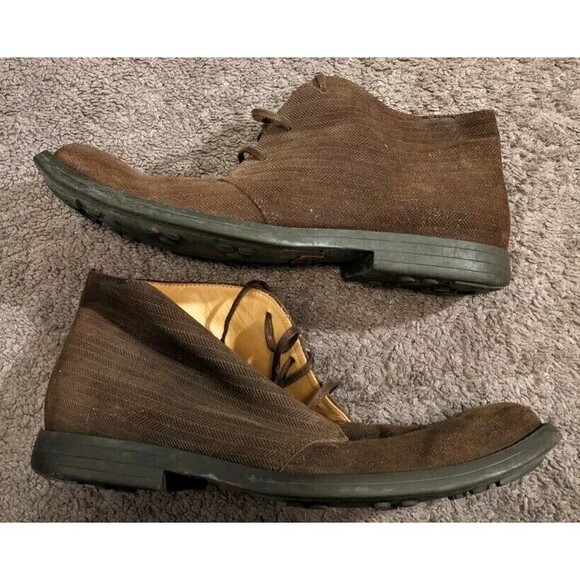 Camper Waxed Suede Brown Chukka Ankle Boots Brown EU 43 / USA 10 - Picture 4 of 8